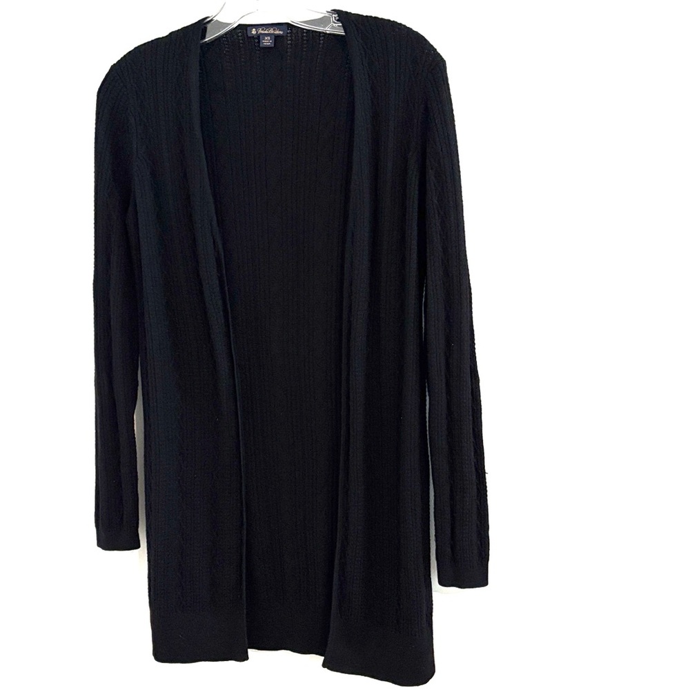 Brooks Brothers Size XS Preppy Women's Black Old Money Lux Cardigan
